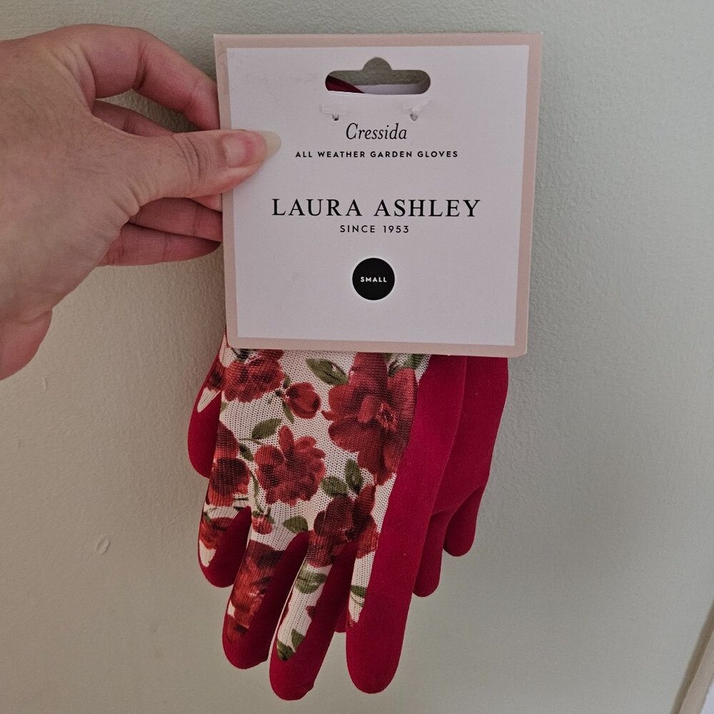 Laura Ashley Cressida Red Floral All Weather Garden Gloves